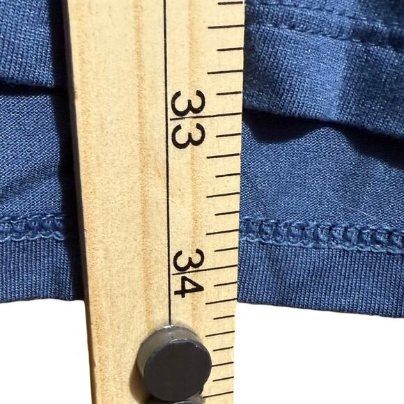 J.Jill slate blue button front long sleeve tunic blouse - women's large - Picture 9 of 9